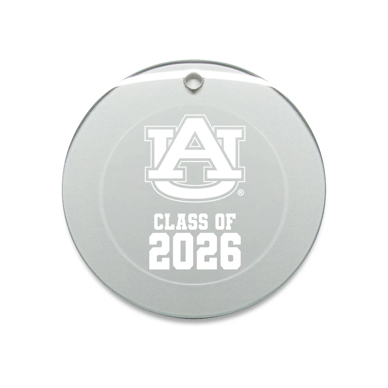 Jardine Auburn Tigers 3.25" Class of 2026 Round Glass Ornament