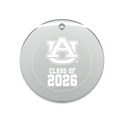 Jardine Auburn Tigers 3.25" Class of 2026 Round Glass Ornament
