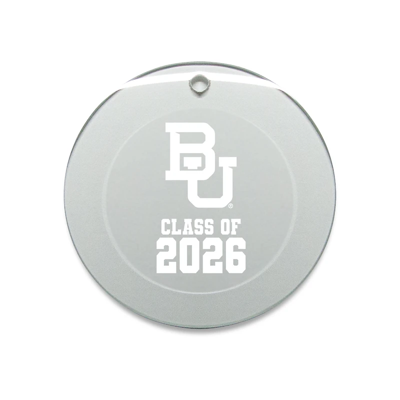 Jardine Baylor Bears 3.25" Class of 2026 Round Glass Ornament