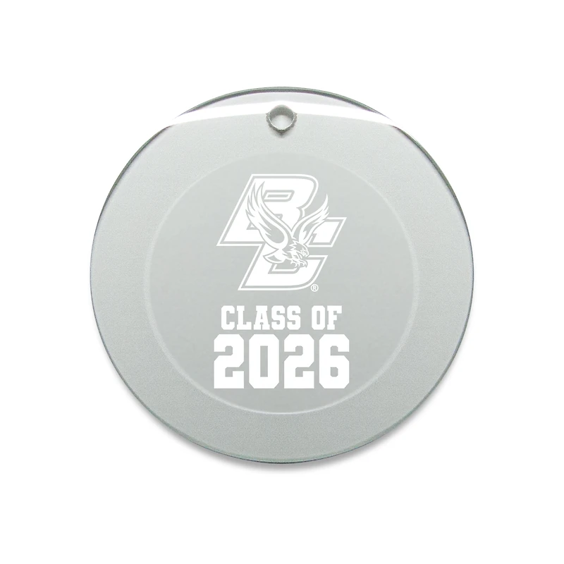 Jardine Boston College Eagles 3.25" Class of 2026 Round Glass Ornament
