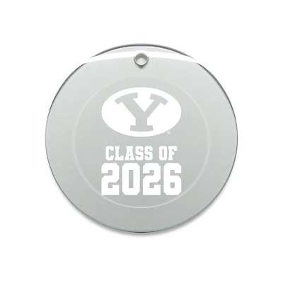 Jardine BYU Cougars 3.25" Class of 2026 Round Glass Ornament