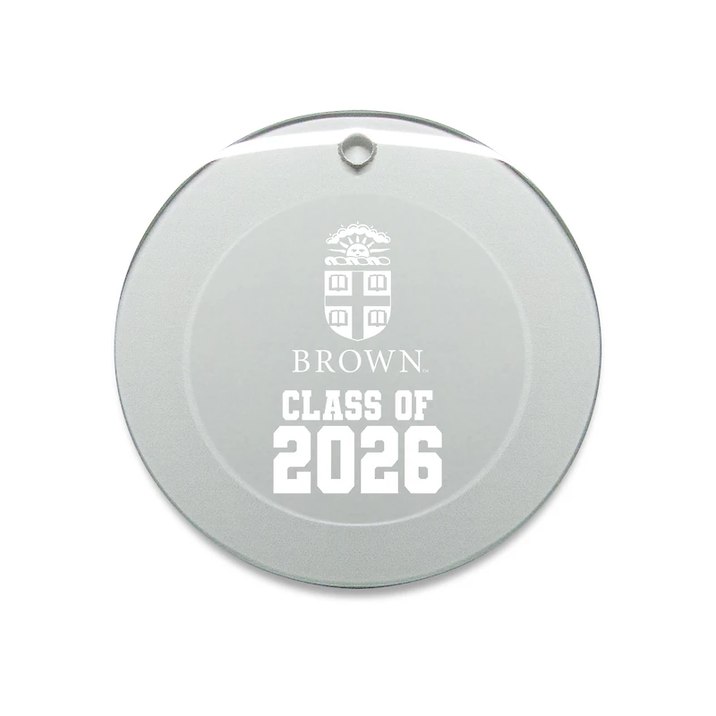 Jardine Brown Bears 3.25" Class of 2026 Round Glass Ornament