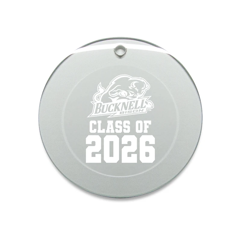 Jardine Bucknell Bison 3.25" Class of 2026 Round Glass Ornament