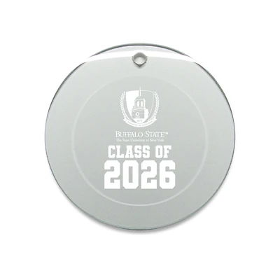 Jardine Buffalo State Bengals 3.25" Class of 2026 Round Glass Ornament