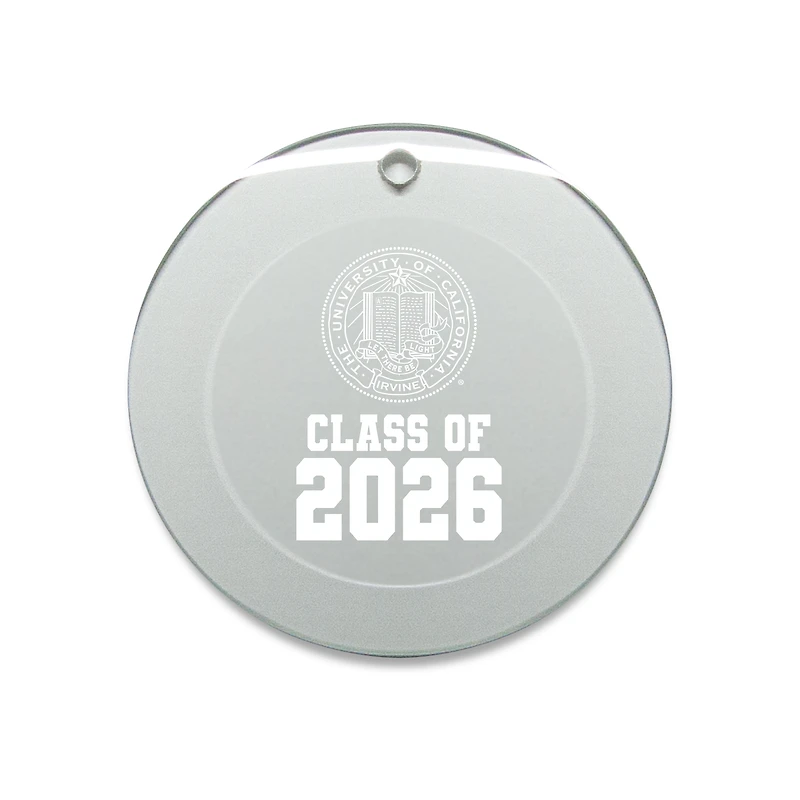 Jardine UC Irvine Anteaters 3.25" Class of 2026 Round Glass Ornament