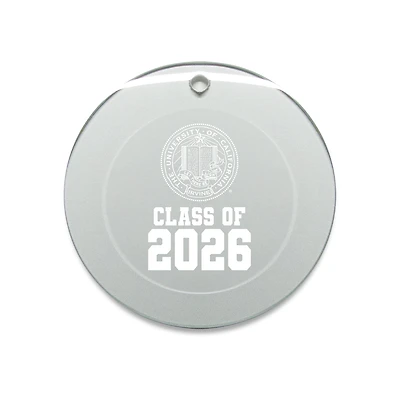 Jardine UC Irvine Anteaters 3.25" Class of 2026 Round Glass Ornament