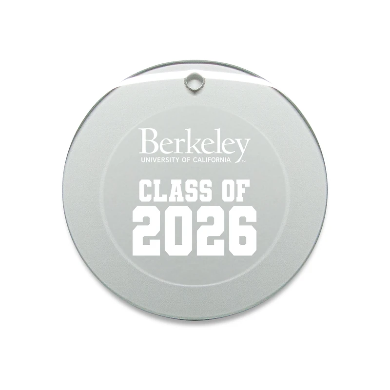 Jardine Cal Bears 3.25" Class of 2026 Round Glass Ornament