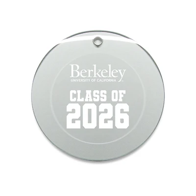 Jardine Cal Bears 3.25" Class of 2026 Round Glass Ornament