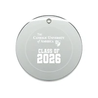 Jardine Catholic University Cardinals 3.25" Class of 2026 Round Glass Ornament