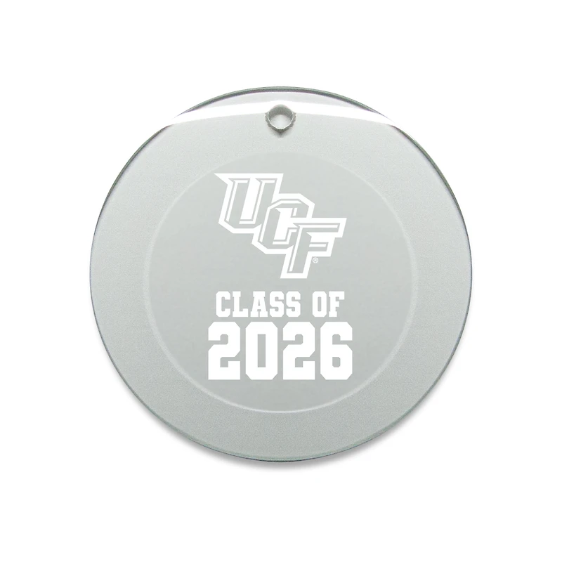 Jardine UCF Knights 3.25" Class of 2026 Round Glass Ornament