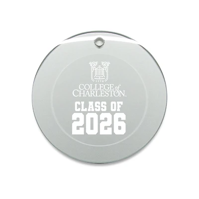 Jardine Charleston Cougars 3.25" Class of 2026 Round Glass Ornament