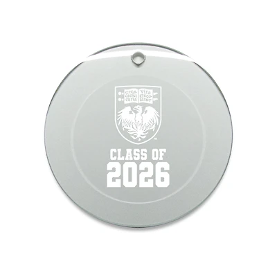 Jardine UChicago Maroons 3.25" Class of 2026 Round Glass Ornament
