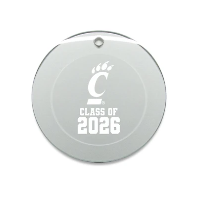 Jardine Cincinnati Bearcats 3.25" Class of 2026 Round Glass Ornament