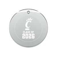 Jardine Cincinnati Bearcats 3.25" Class of 2026 Round Glass Ornament