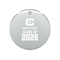 Jardine Citadel Bulldogs 3.25" Class of 2026 Round Glass Ornament