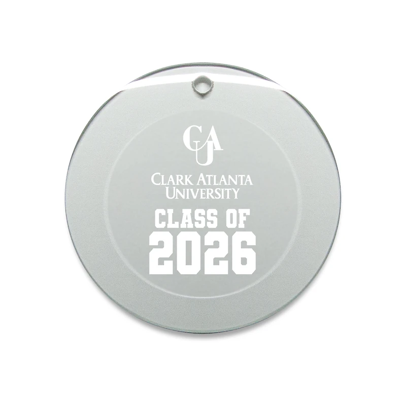 Jardine Clark Atlanta University Panthers 3.25" Class of 2026 Round Glass Ornament