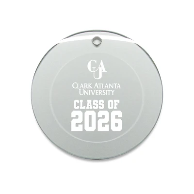 Jardine Clark Atlanta University Panthers 3.25" Class of 2026 Round Glass Ornament