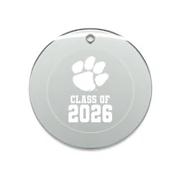 Jardine Clemson Tigers 3.25" Class of 2026 Round Glass Ornament