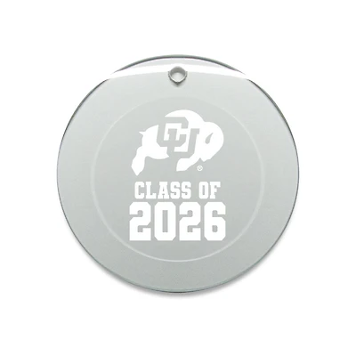 Jardine Colorado Buffaloes 3.25" Class of 2026 Round Glass Ornament