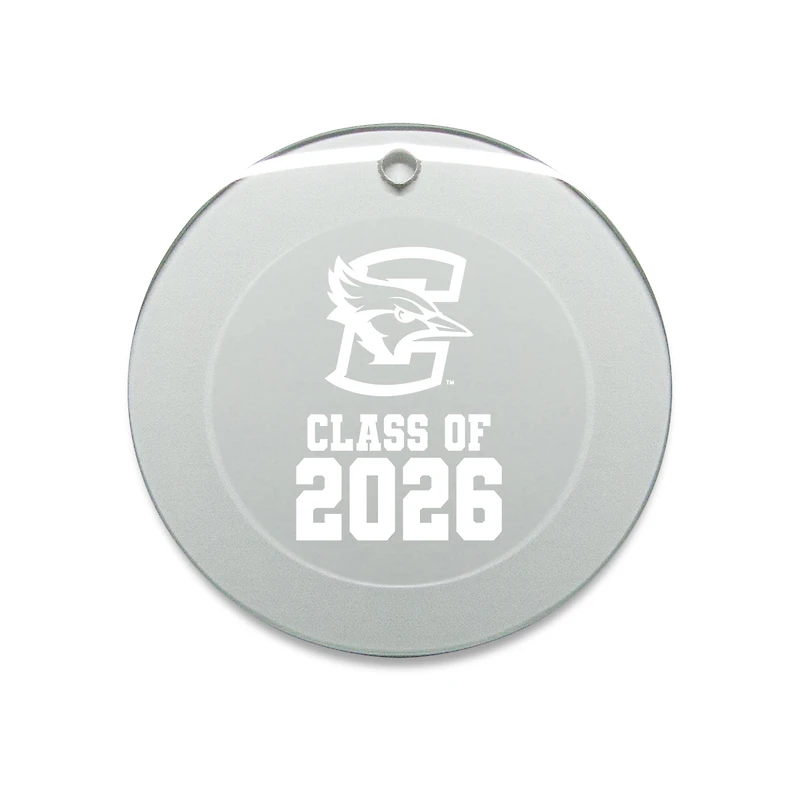 Jardine Creighton Bluejays 3.25" Class of 2026 Round Glass Ornament