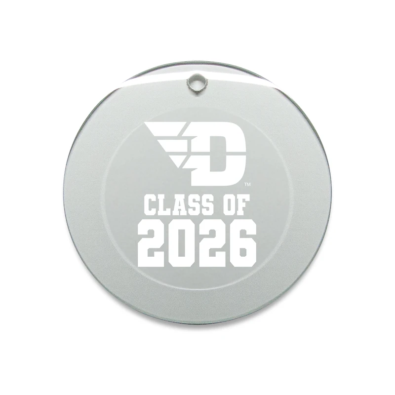 Jardine Dayton Flyers 3.25" Class of 2026 Round Glass Ornament
