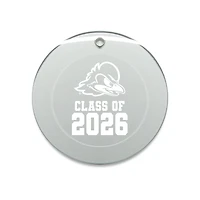 Jardine Delaware Fightin' Blue Hens 3.25" Class of 2026 Round Glass Ornament