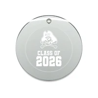 Jardine ECU Pirates 3.25" Class of 2026 Round Glass Ornament