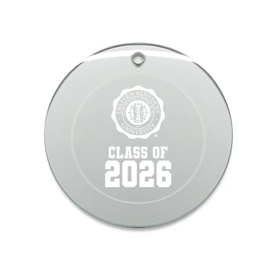 Jardine Eastern Kentucky Colonels 3.25" Class of 2026 Round Glass Ornament