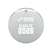 Jardine Florida A&M Rattlers 3.25" Class of 2026 Round Glass Ornament