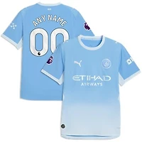Men's Puma  Light Blue Manchester City 2026/27 Home On-Field Authentic Custom Jersey