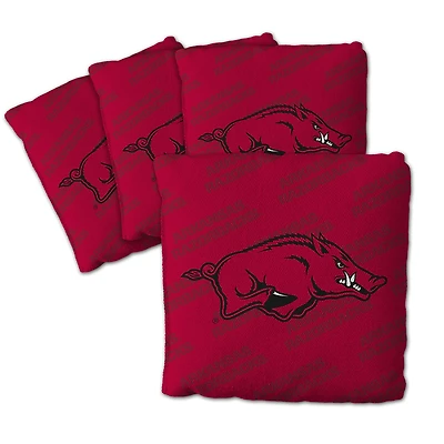 IDNA Arkansas Razorbacks Four-Piece Cornhole Bag Set