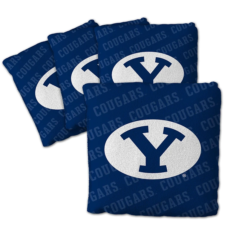 IDNA BYU Cougars Four-Piece Cornhole Bag Set