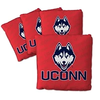 IDNA UConn Huskies Four-Piece Cornhole Bag Set