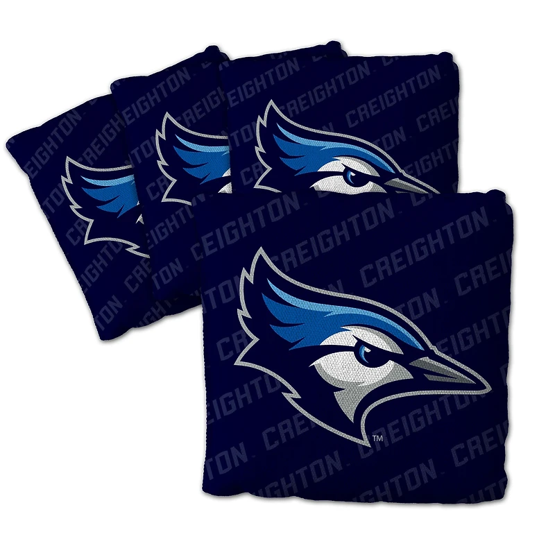 IDNA Creighton Bluejays Four-Piece Cornhole Bag Set