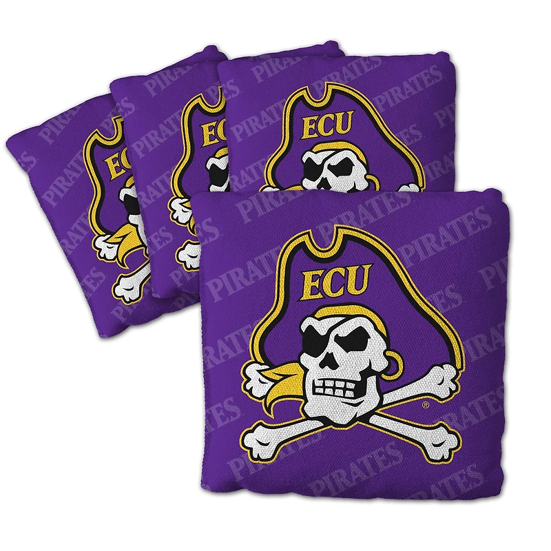 IDNA ECU Pirates Four-Piece Cornhole Bag Set