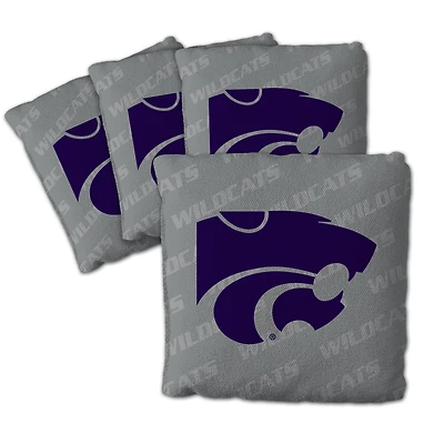 IDNA Kansas State Wildcats Four-Piece Cornhole Bag Set