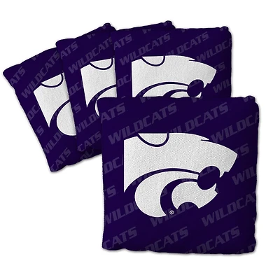 IDNA Kansas State Wildcats Four-Piece Cornhole Bag Set