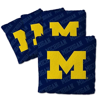 IDNA Michigan Wolverines Four-Piece Cornhole Bag Set
