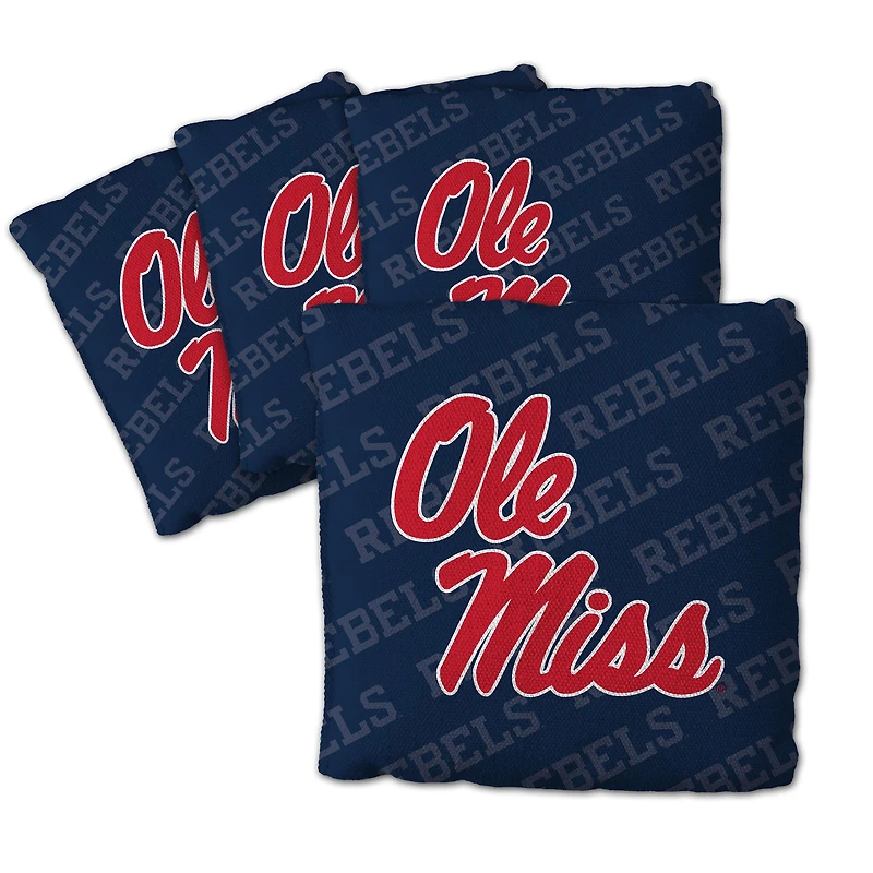 IDNA Ole Miss Rebels Four-Piece Cornhole Bag Set
