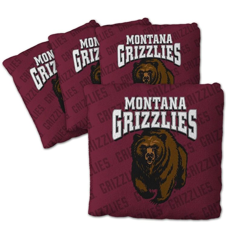 IDNA Montana Grizzlies Four-Piece Cornhole Bag Set