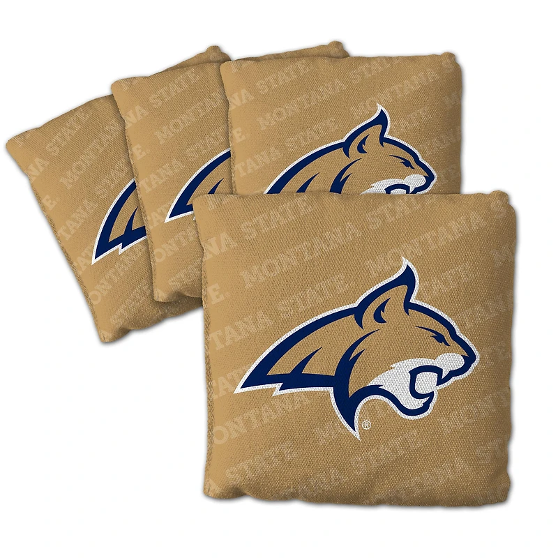 IDNA Montana State Bobcats Four-Piece Cornhole Bag Set