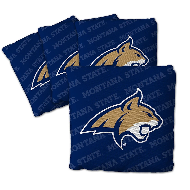 IDNA Montana State Bobcats Four-Piece Cornhole Bag Set