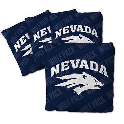 IDNA Nevada Wolf Pack Four-Piece Cornhole Bag Set