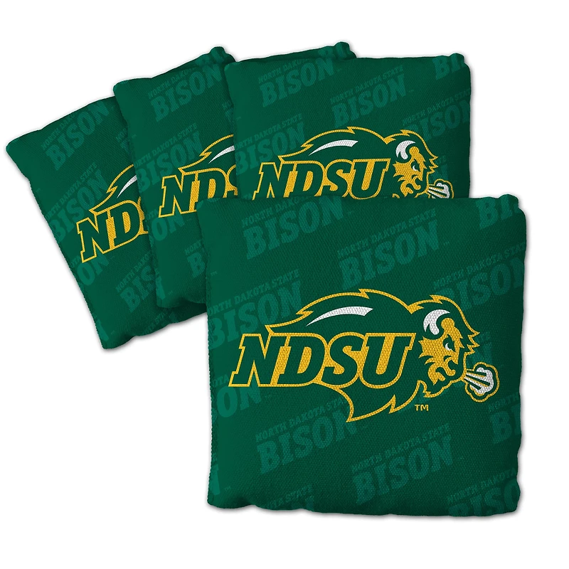 IDNA NDSU Bison Four-Piece Cornhole Bag Set