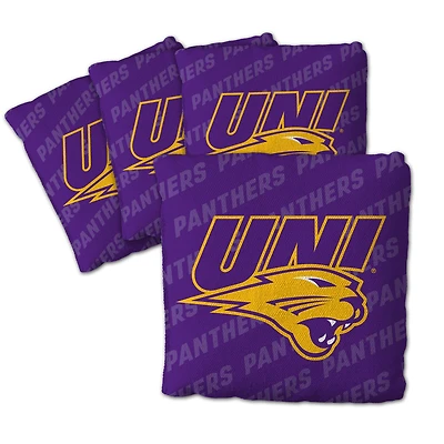 IDNA Northern Iowa Panthers Four-Piece Cornhole Bag Set
