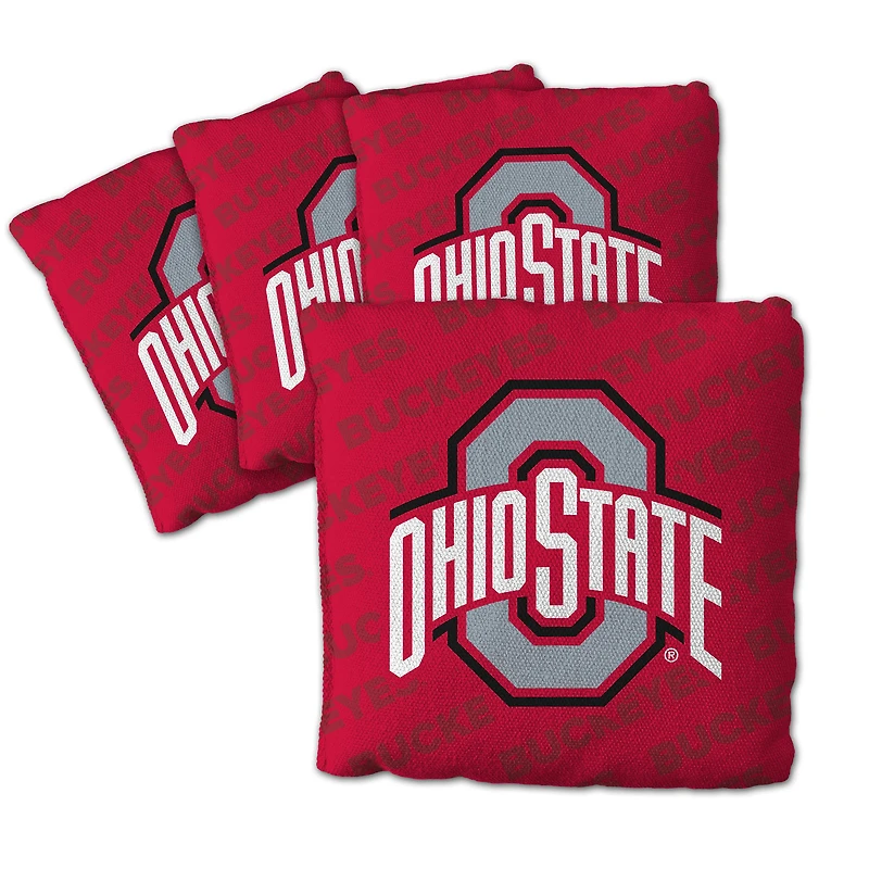 IDNA Ohio State Buckeyes Four-Piece Cornhole Bag Set