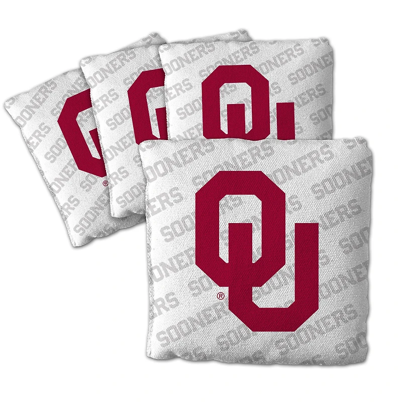 IDNA Oklahoma Sooners Four-Piece Cornhole Bag Set