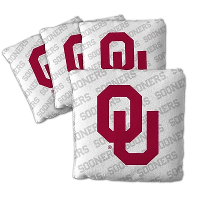 IDNA Oklahoma Sooners Four-Piece Cornhole Bag Set