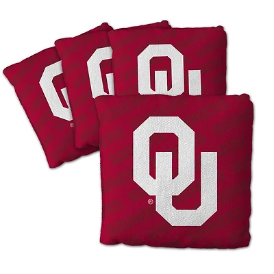 IDNA Oklahoma Sooners Four-Piece Cornhole Bag Set