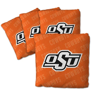 IDNA Oklahoma State Cowboys Four-Piece Cornhole Bag Set